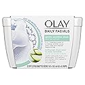 Olay Daily Sensitive Cleansing Cloths Tub with Aloe Extract Makeup Remover, 33 ct