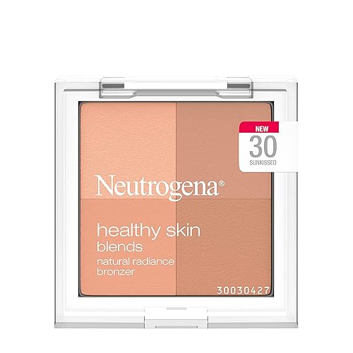 Neutrogena Healthy Skin Blends Powder Blush Makeup Palette, Illuminating Pigmented Blush with Vitamin C & Botanical Conditioners for Blendable