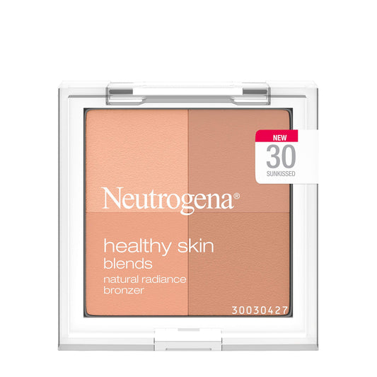 Neutrogena Healthy Skin Blends Powder Blush Makeup Palette, Illuminating Pigmented Blush with Vitamin C & Botanical Conditioners for Blendable