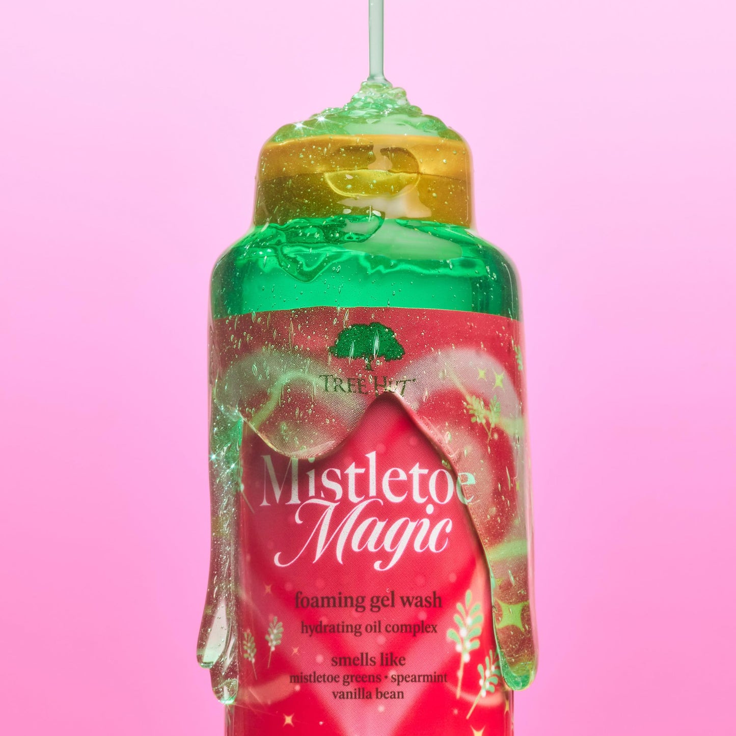 Tree Hut Mistletoe Magic Wash, Gently Cleanses and Leaves Skin Looking Fresh and Radiant, Body Wash, Limited Edition Holiday, 18 Fl Oz