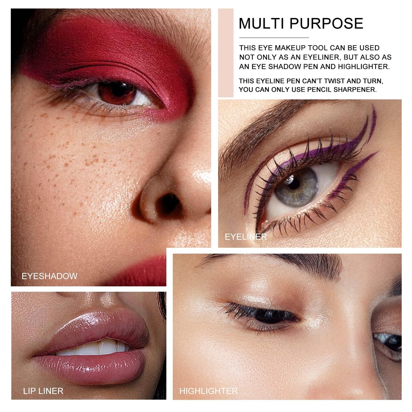 Ownest 14 Colors Eyeliner Pen, Pearl Metallic Eyeliner Pencil Kit, Glitter Eye Liner for Women, Professional Colorful Eye Makeup Pencil Set, Waterline