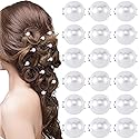 Isslly 30PCS Mini Pearl Hair Clips for Women, White Pearl Hair Pins, Cute Hair Barrettes, Elegant Head Decorations for Girls, Brides for Daily Use