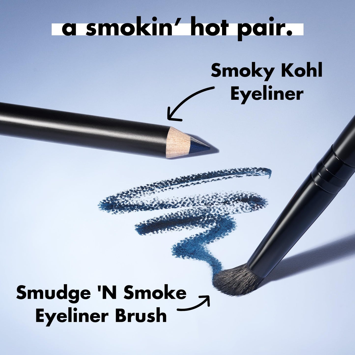e.l.f. Smudge 'N Smoke Eyeliner Brush, Multi-Use Eyeshadow & Eyeliner Brush For Creating A Perfect Smoky Eye, Vegan & Cruelty-Free