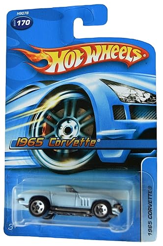 Hot Wheels 1965 Corvette 1:64 Scale Die-Cast Car, Light Blue, 3 Inches, Kid, Unisex, 3+ Years