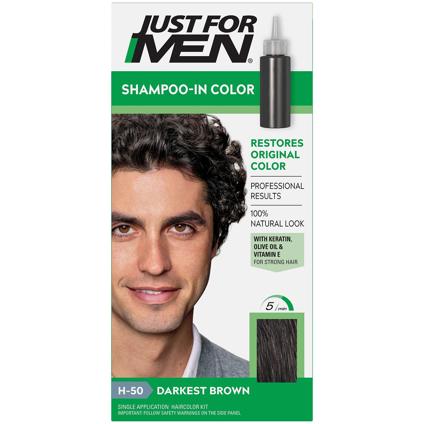 JUST FOR MEN Hair Color H-50 Darkest Brown 1 Each (Pack of 12)