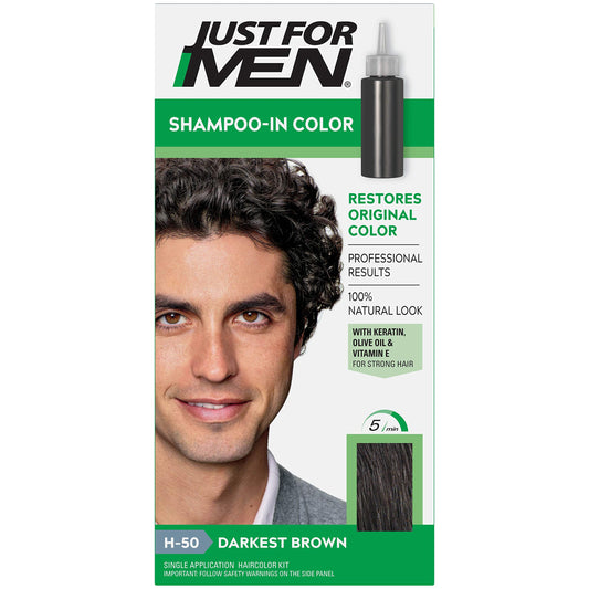 JUST FOR MEN Hair Color H-50 Darkest Brown 1 Each (Pack of 12)