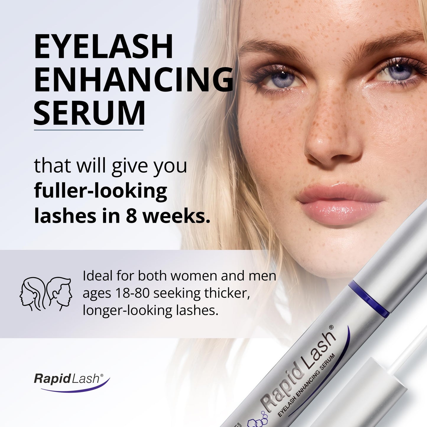 RapidLash Eyelash Enhancing Serum - 2 Month Supply, 3mL Beauty and Personal Care RapidLash