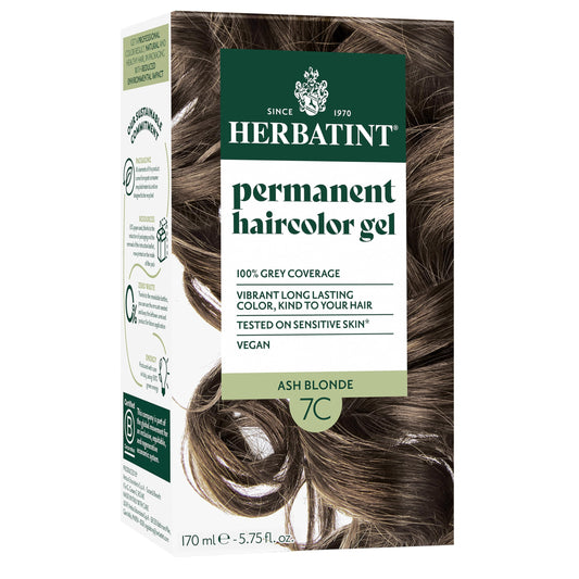 Herbatint Permanent Hair Dye For Women - 7C Ash Blonde - For Up To 100% Gray Coverage of Resistant Gray Hair - Ammonia-Free, Alcohol-Free & Vegan Beauty & Personal Care Herbatint