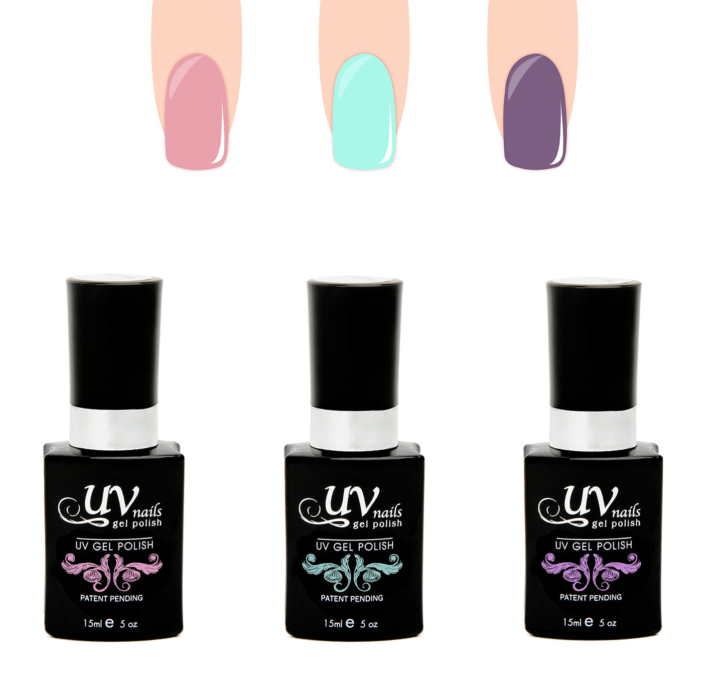 UV-Nails Selene Set of 3 UV or LED gel polish Beauty & Personal Care UV-NAILS