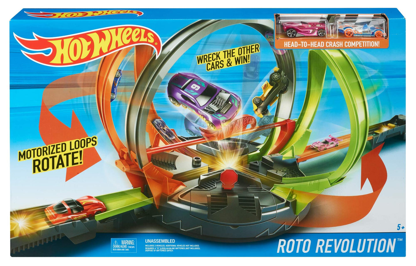 Hot Wheels Roto Revolution Track Set, Multi Color (FDF26)