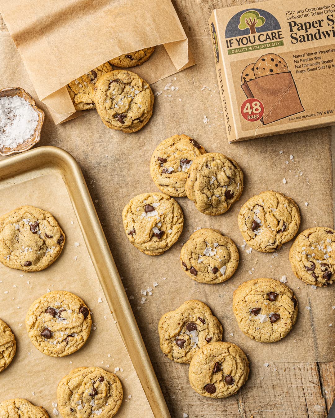 If You Care Sandwich Bags, Natural , 48 Count