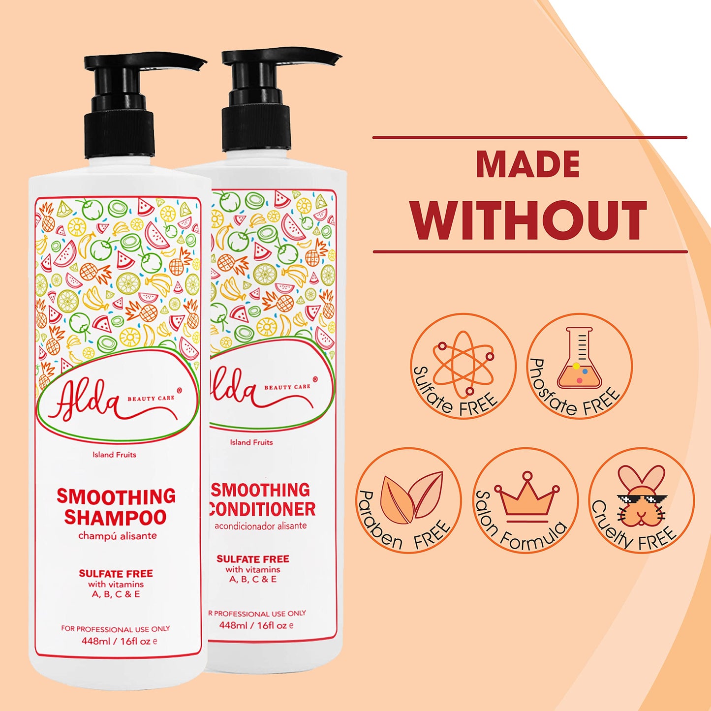 Alda Beauty Care Hair Treatment - Premium Hair Straightener Cream, Sulfate-Free Anti Frizz Hair Products, Perfect Hair Straightening Solution for Dry