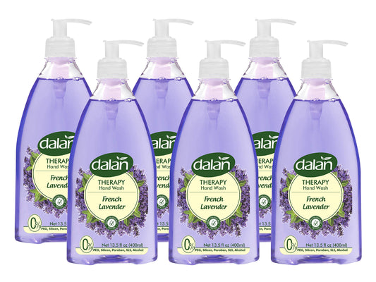 Dalan Therapy French Lavender Ultra Moisturizing Liquid Hand Soap for Normal and Dry Hands Fresh Clean and Soft Feeling (13.5 Fl Oz / 400 mL (Pack Beauty & Personal Care Dalan