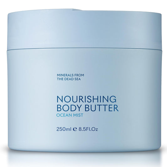 SEACRET OCEAN MIST BODY BUTTER: Hydrating Body Moisturizer Cream with Shea and Cocoa Butter, Vitamins E & C, and Dead Sea Minerals