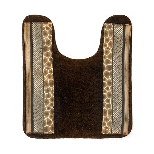 Popular Bath Safari Stripes Animal Bathroom Rug Classic Luxury Leopard Cheetah Zebra Bath Contour Beautiful Shower Mat Unique Design Stylish Bathroom…