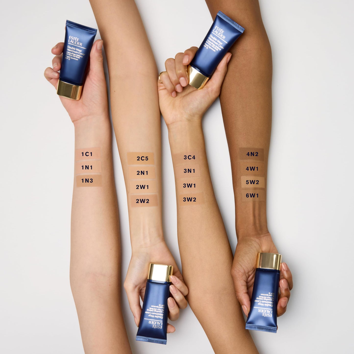 Estée Lauder Double Wear 24-Hour Maximum Cover Camouflage Foundation for Face and Body SPF 15 | Full Coverage | Tattoo Cover Up Makeup Waterproof, 1.0