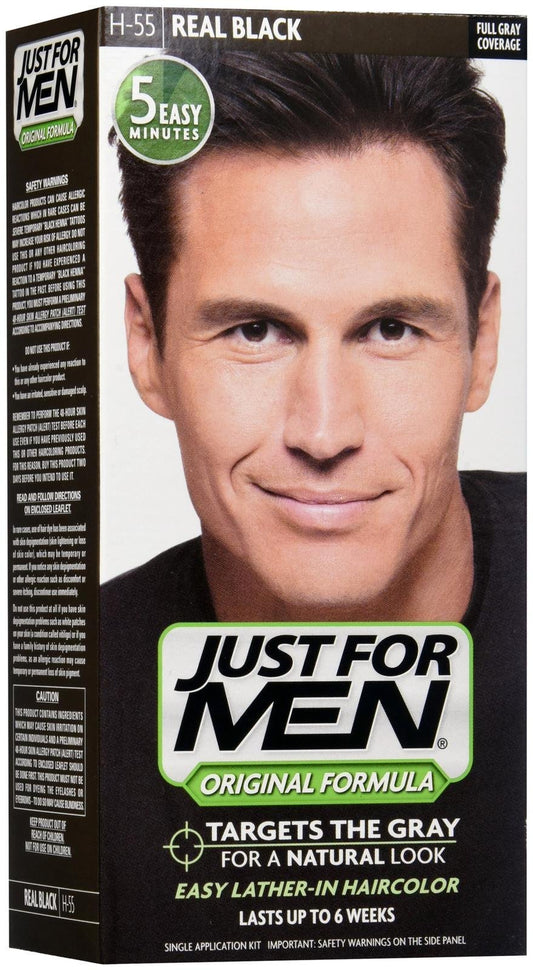 Just For Men Shampoo-In Hair Color - Real Black