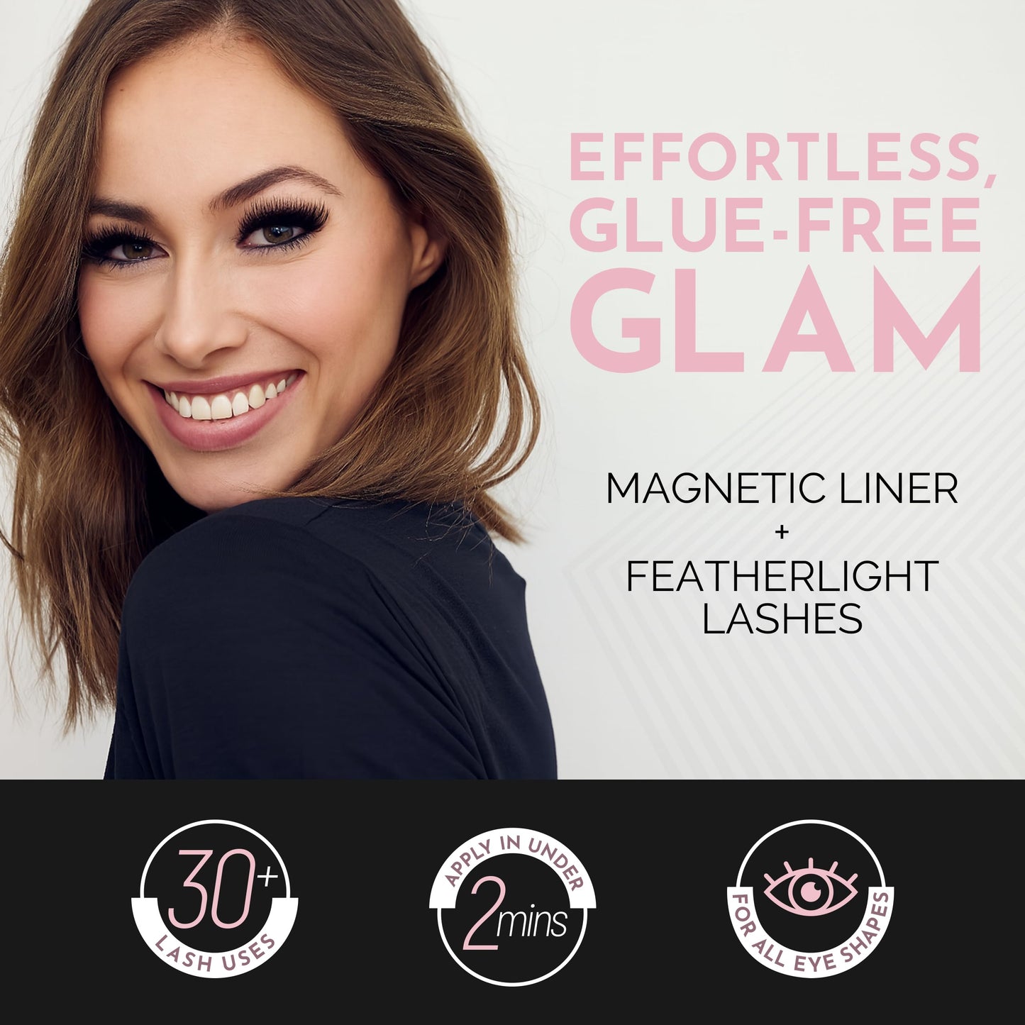 Luxillia Magnetic Eyelashes with Applicator Kit - 10 Set Natural Eye Lashes Beauty and Personal Care Luxillia