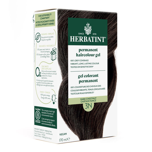Herbatint Permanent Herbal Haircolour Gel 3N Dark Chestnut - 135 mL Beauty & Personal Care Herbatint