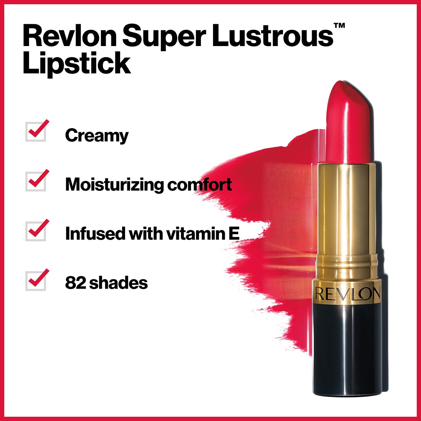 Revlon Super Lustrous Lipstick, Creamy Formula For Soft, Fuller-Looking Lips, Moisturized Feel, Peach Parfait (865), 0.15 oz