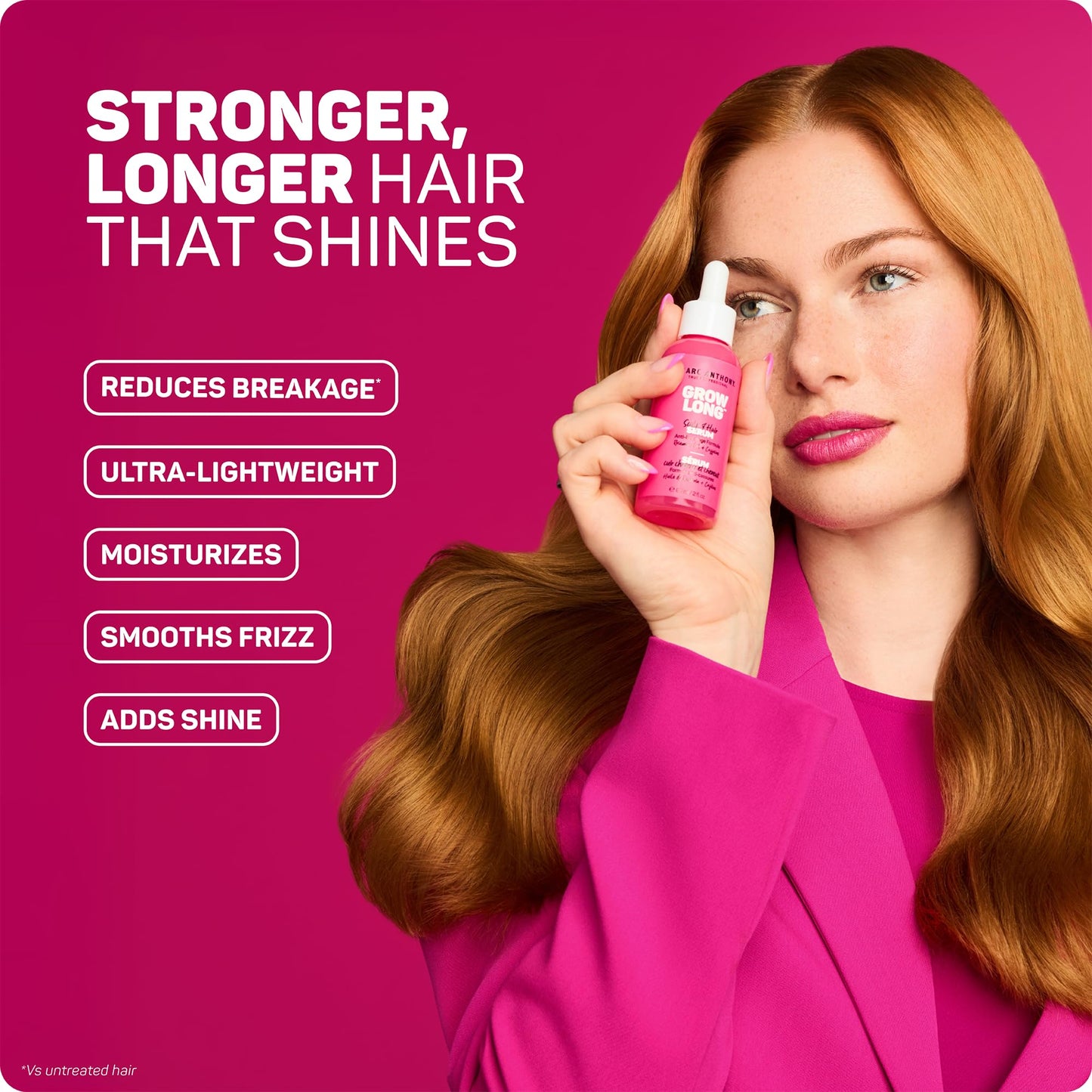 Marc Anthony Grow Long Scalp & Hair Serum - Anti-Breakage Formula Nourish, Strengthen & Hydrate Scalp & Hair Follicles - Natural Shine Beauty and Personal Care Marc Anthony