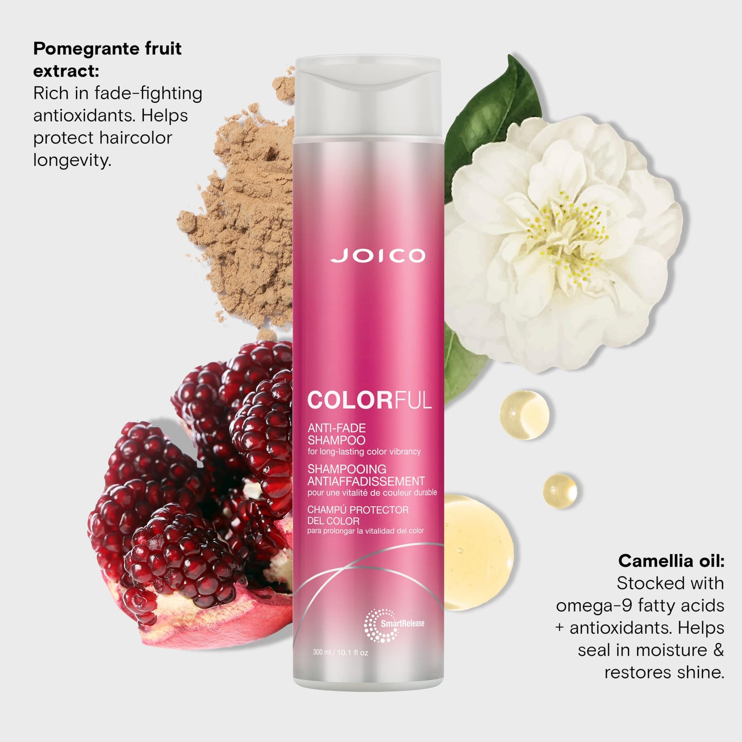 Joico Colorful Anti-Fade Shampoo | For Color-Treated Hair | Preserve Hair Color & Vibrancy | Boost Shine & Reduce Breakage | Sulfate Free |