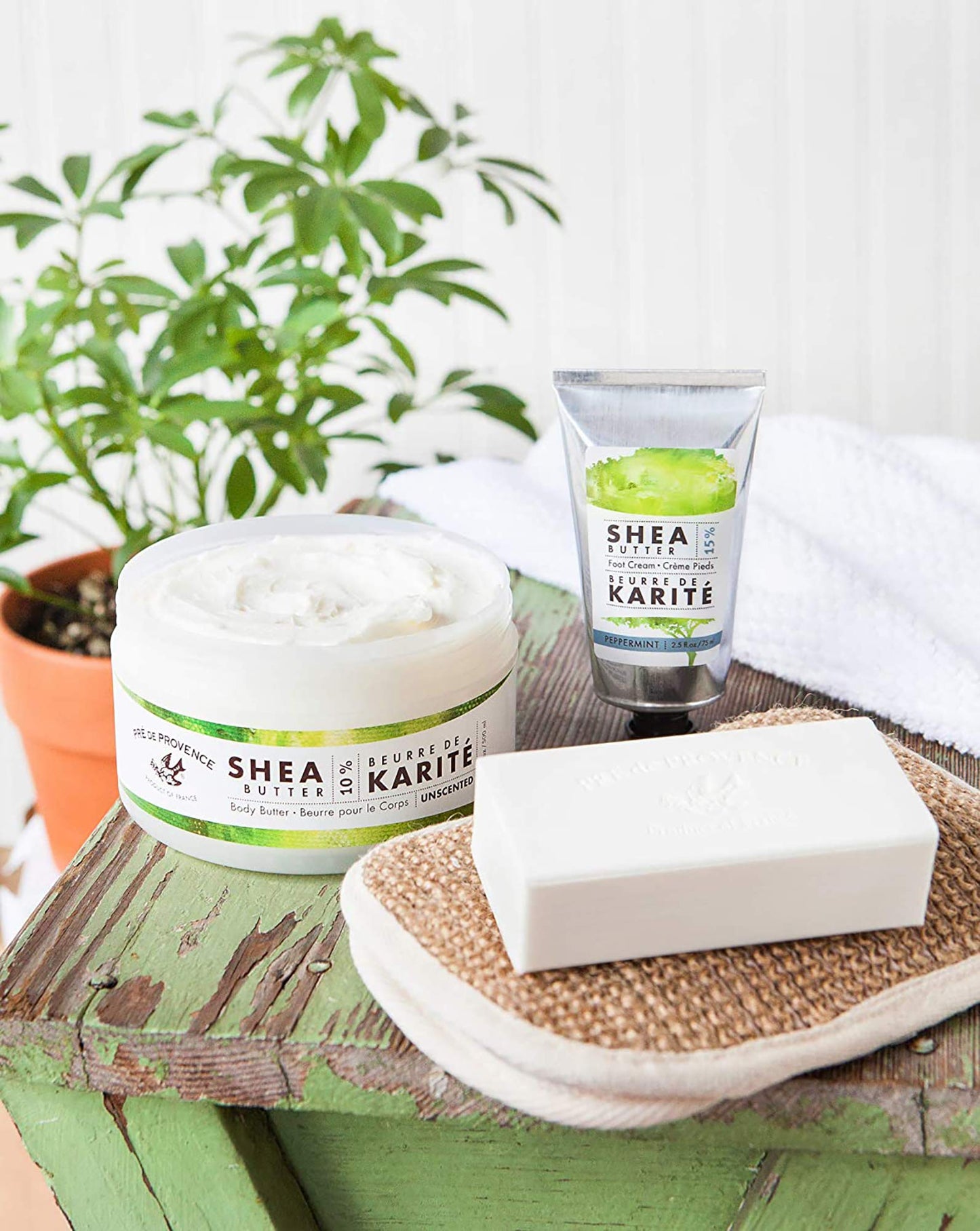 Pre de Provence Beurre De Karité Moisturizing Collection, Shea Butter Enriched Nourishing, Body Butter, 500 ML, Unscented