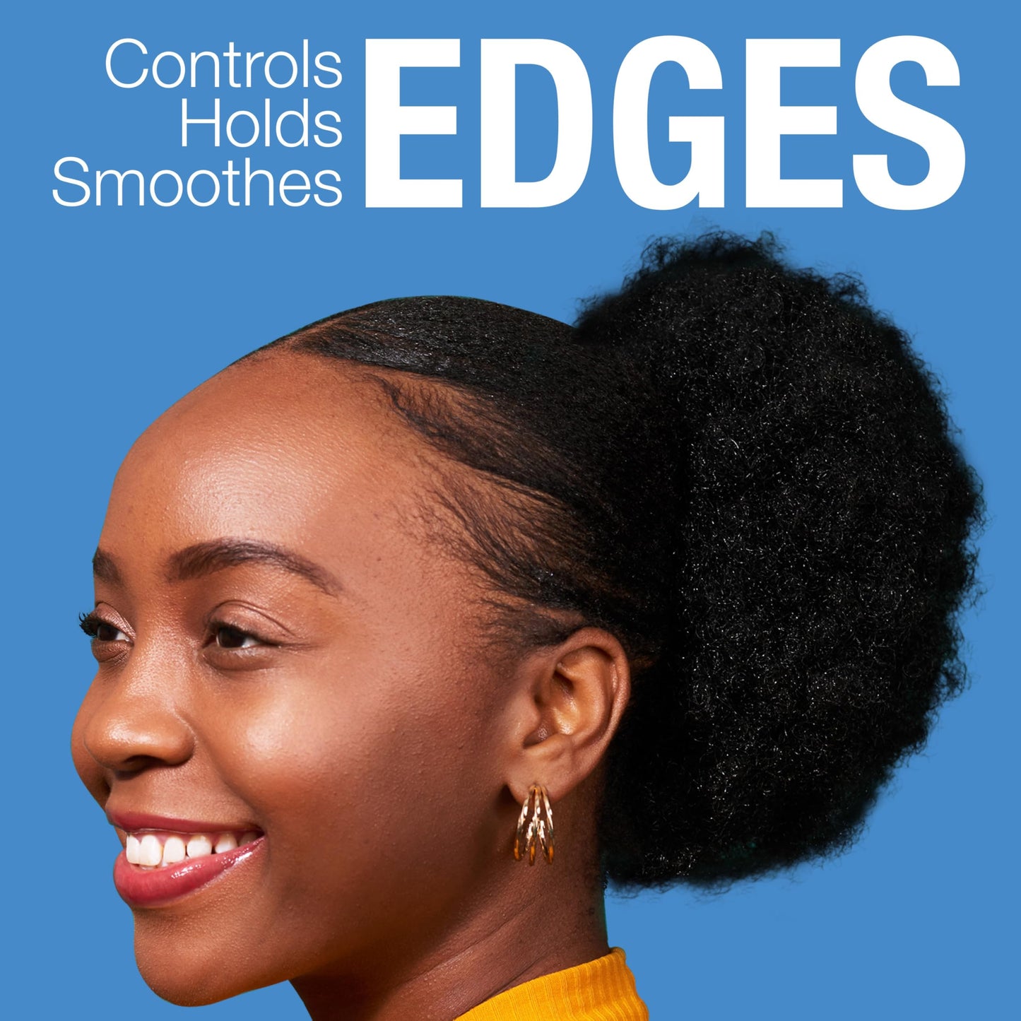 Lottabody Control Me Edge Gel with Coconut & Shea Oils For All Hair Types, Black, 2.25 Ounce (Pack of 1)