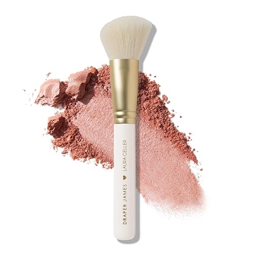 LAURA GELLER NEW YORK Angled Blush Brush - Sculpting & Blending Brush for Blush, Bronzer & Contour - Soft Vegan Bristles - Draper James Limited
