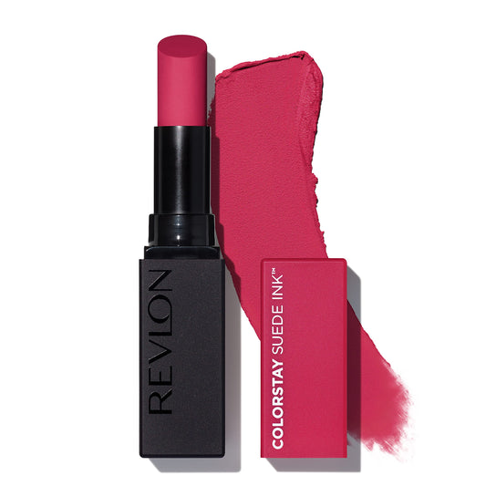 Revlon Lipstick, ColorStay Suede Ink, Built-in Primer, Stocking Stuffer for Women, Waterproof, Smudge-proof, Matte Color, 011 Type A, 0.09 oz
