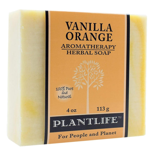 Plantlife Vanilla Orange Bar Soap - Moisturizing and Soothing Soap for Your Skin - Hand Crafted Using Plant-Based Ingredients - Made in California 4oz Beauty & Personal Care Plantlife