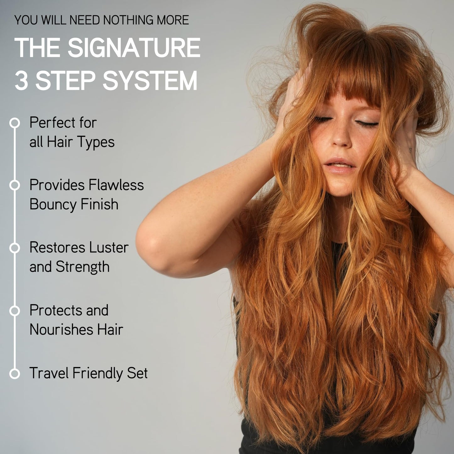 ILES FORMULA Signature Collection Discovery Set - Hydrating Trial Size Shampoo & Conditioner w/Sample Finishing Serum Blow Dry Cream for Dry, Damaged