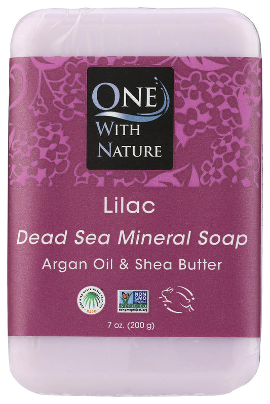 One With Nature Lilac Dead Sea Mineral Soap, 7 Ounce Bar Beauty & Personal Care One With Nature
