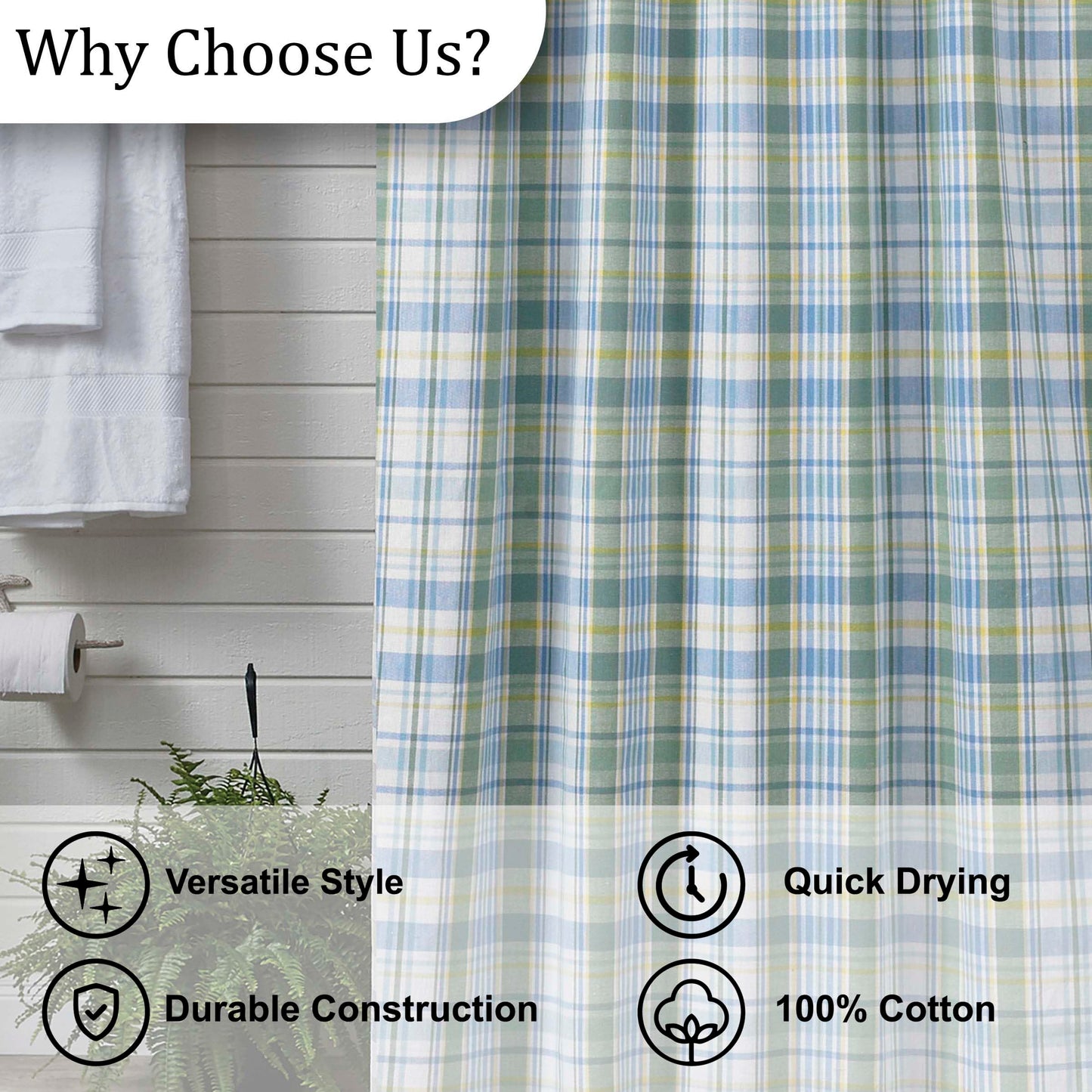 Park Designs Sarasota Shower Curtain, 72 x 72