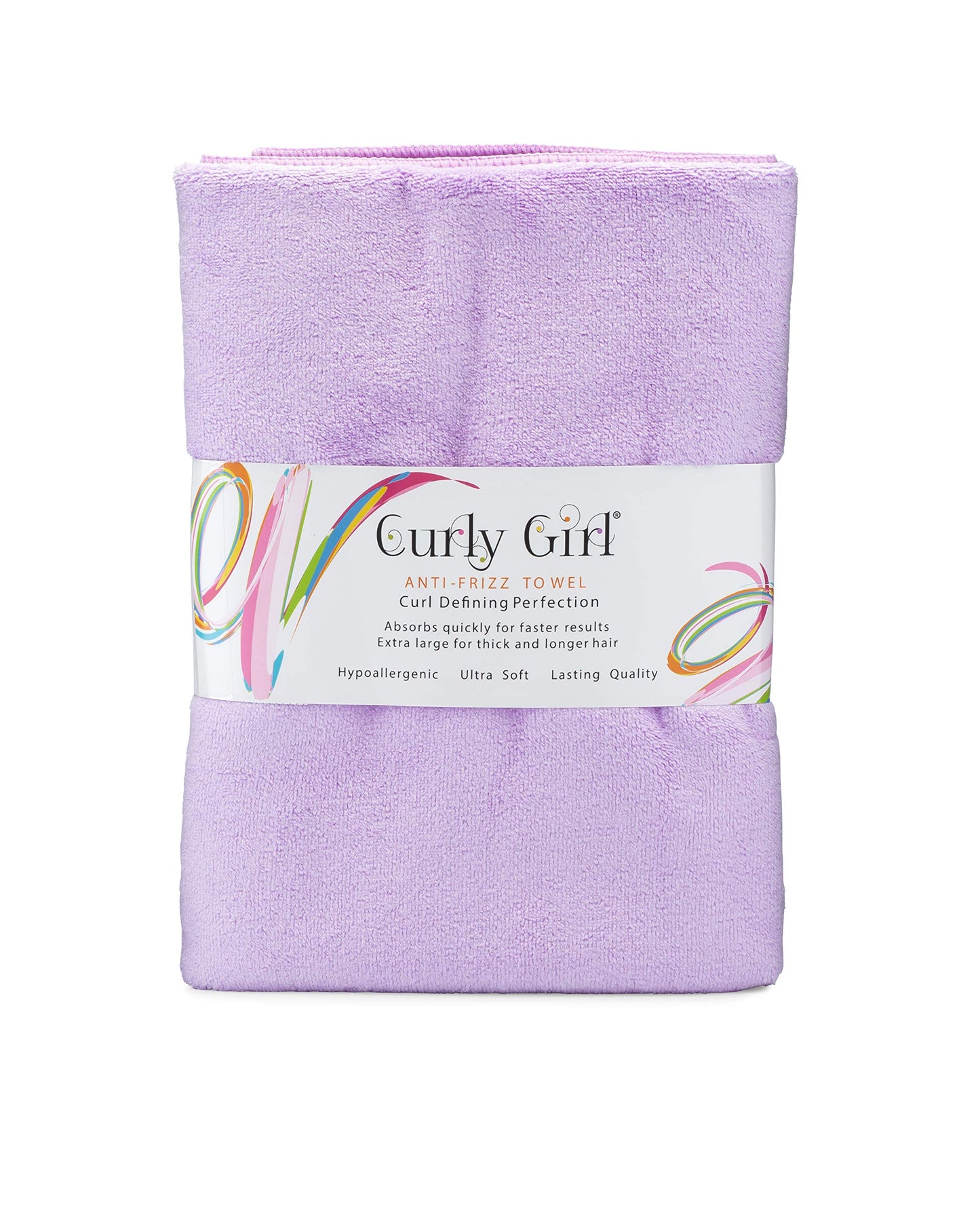 Curly Girl Shampoo, Conditioner & Anti Frizz Microfiber Towel Set (Lavender)