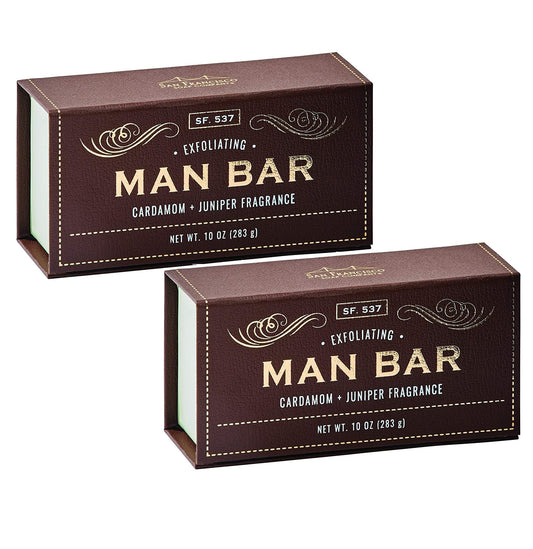 San Francisco Soap Company Man Bar 10 oz. Soap Bar - Cardamom & Juniper (2-Pack)