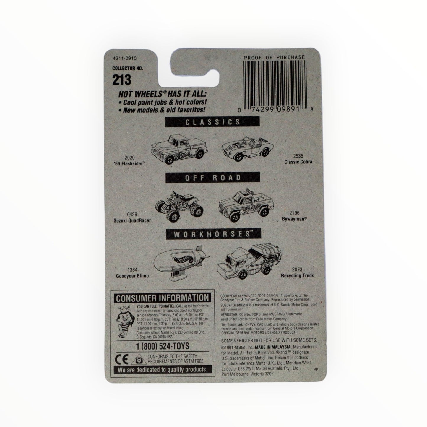 Hotwheels # 213 '57 Chevy