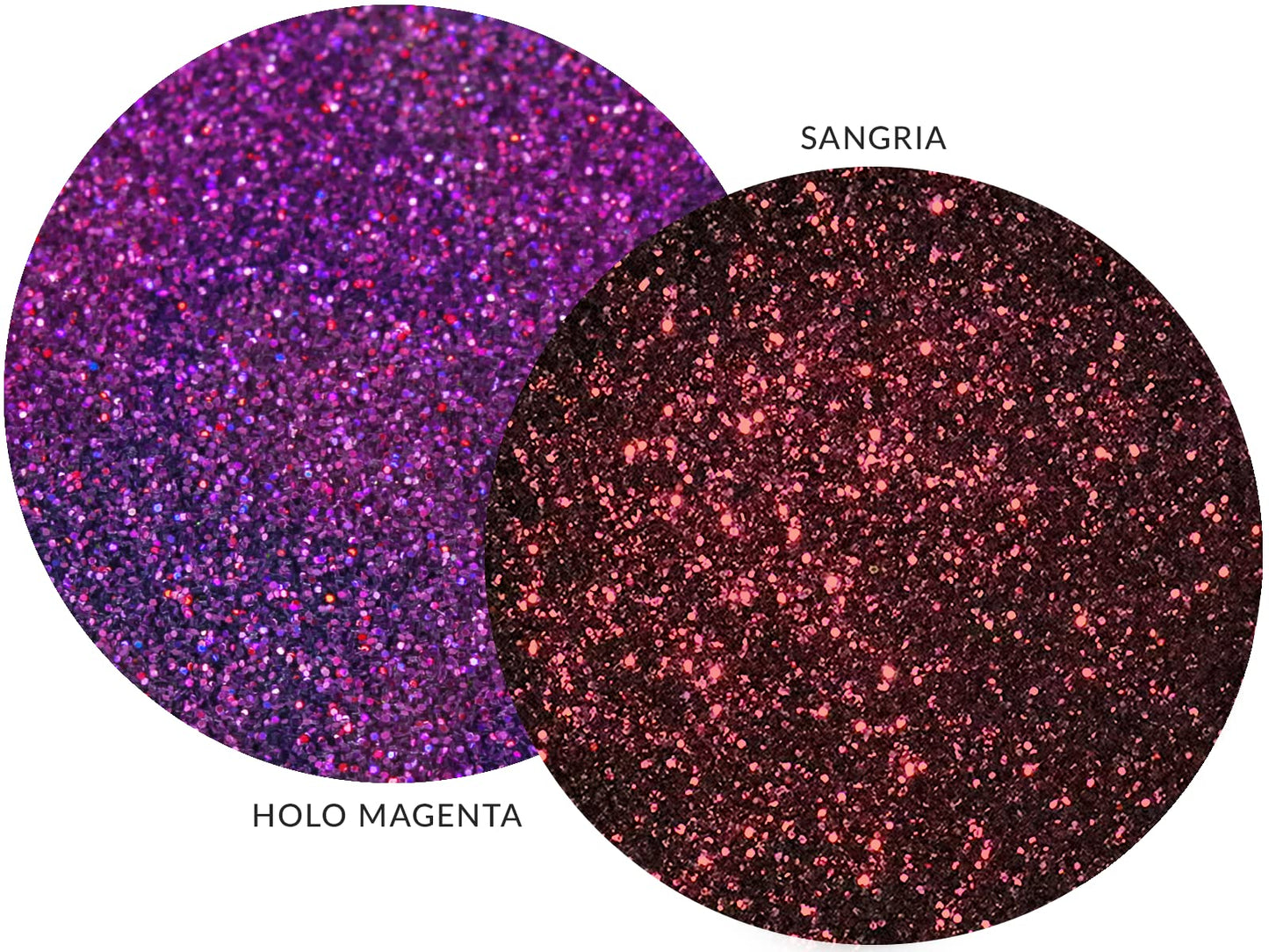MARBLERS Twinkle Face & Body Glitter Duo [Sangria & Holo Magenta] 0.36oz (10g) | Non-Toxic | Cruelty-Free | Eyeshadow, Nail Polish, Nail Art |