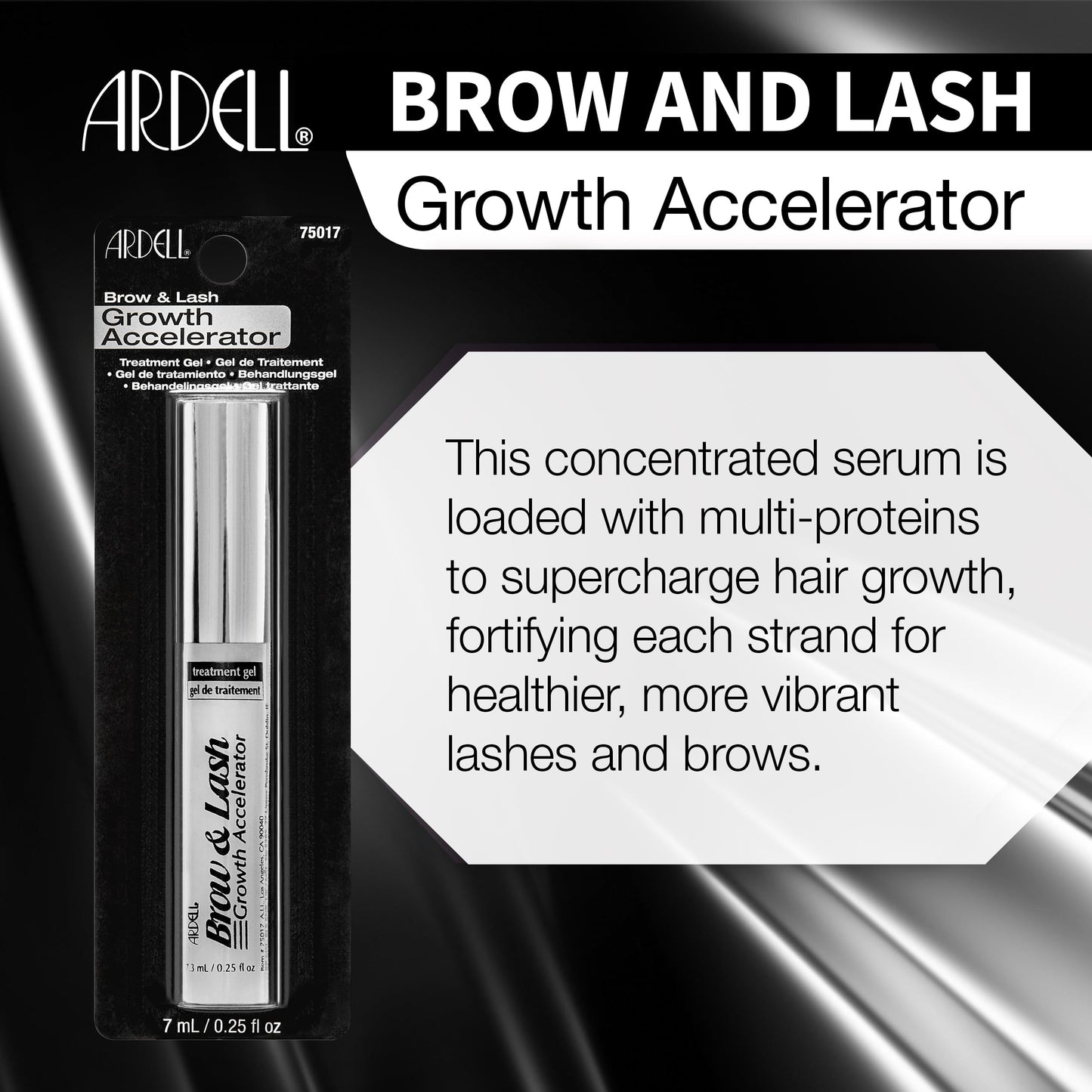 Ardell Brow & Lash Growth Serum Accelerator, Eyebrow Conditioner, Strengthening and Nourishing Eyelash Serum for Fuller, Thicker Brows and Lashes…