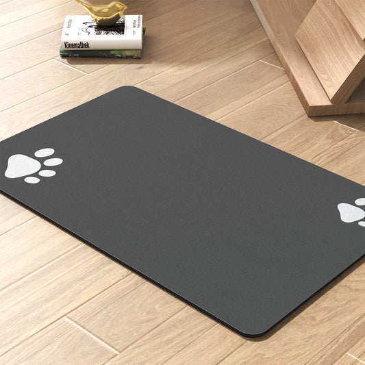 Pet Feeding Mat – Absorbent, Quick Dry Dog Food & Water Bowl Mat, No-Stain Pet Supplies for Messy Drinkers