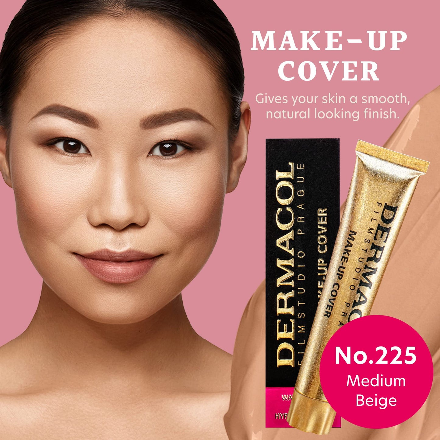 Dermacol - Full Coverage Foundation, Liquid Makeup Matte Foundation with SPF 30, Waterproof Foundation for Oily Skin, Acne, & Under Eye Bags