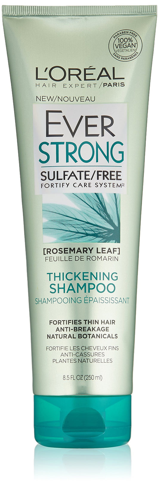 L’Oréal Paris EverStrong Sulfate Free Thickening Shampoo, 8.5 fl. oz.