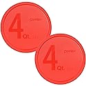 Pyrex 326-PC 4qt Red Food Storage Replacement Lid (2-Pack) - Made in USA
