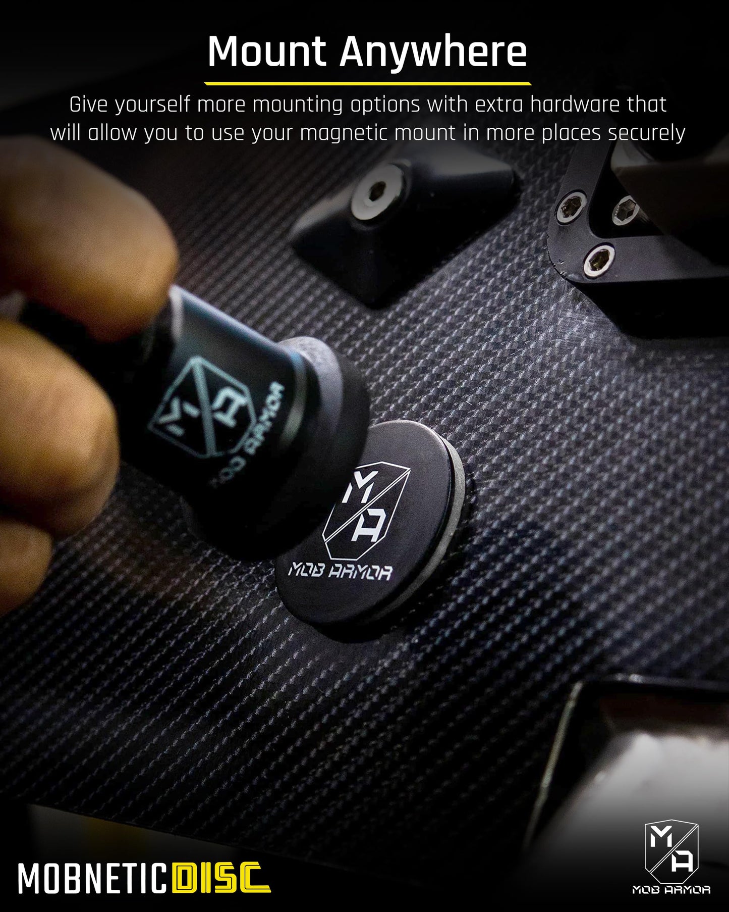 Mob Armor Magnetic Phone Mount Plates - Strong Adhesive Steel Discs for MobNetic Maxx & Mob Magnetic Car Mounts, Compatible with Phone Magnet Plates…