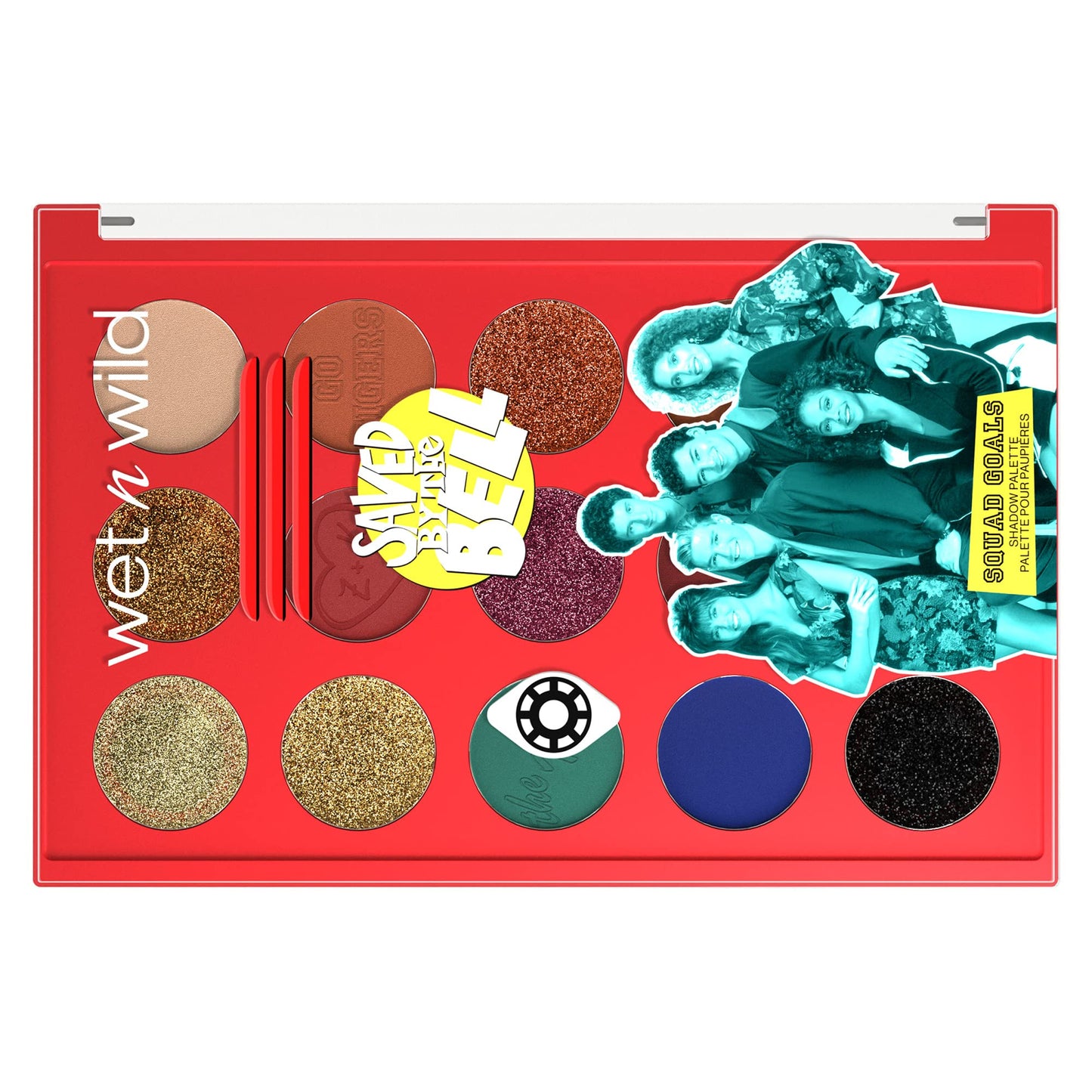 wet n wild Saved By The Bell Squad Goals Shadow Palette, Blendable Makeup Pigments, Shimmer, Matte, Sparkle Finishes,1114539