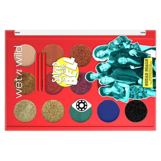 wet n wild Saved By The Bell Squad Goals Shadow Palette, Blendable Makeup Pigments, Shimmer, Matte, Sparkle Finishes,1114539