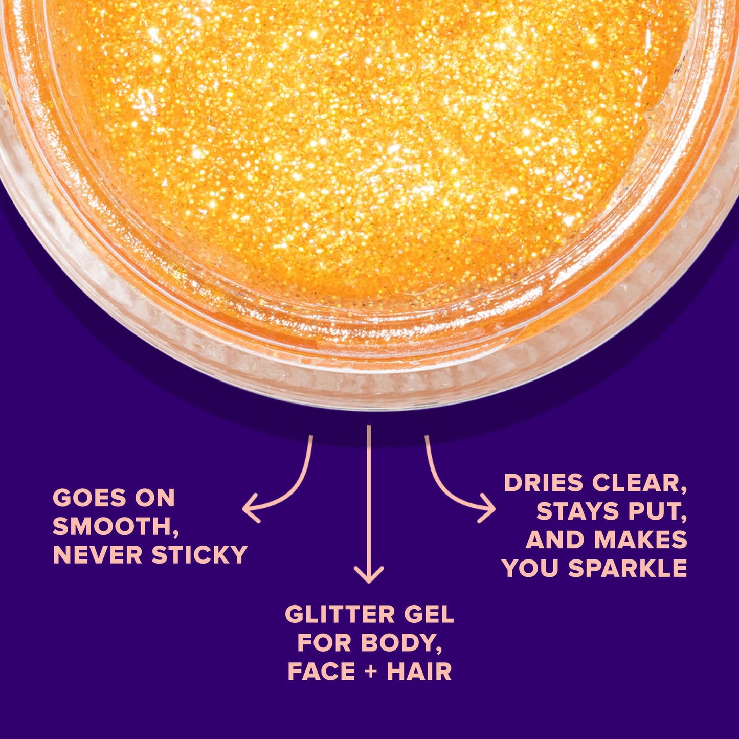 UNICORN SNOT Holographic Face Glitter & Body Glitter Gel | Hair Glitter, Vegan & Cruelty-Free, 1.7 oz Orange Glitter (Fire)