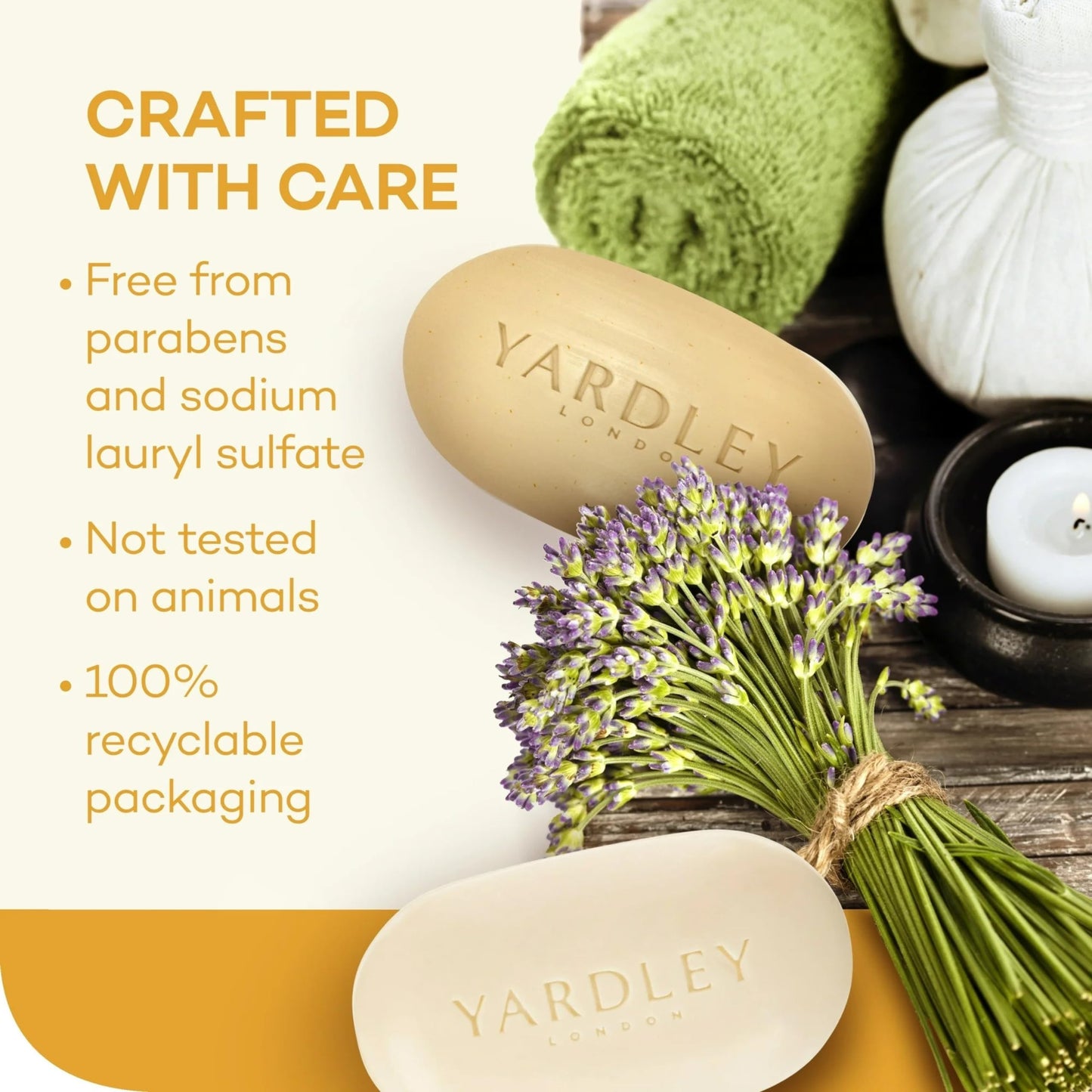 Yardley London Moisturizing Bar Oatmeal & Almond with Natural Oats 4.0 oz (Pack of 5)