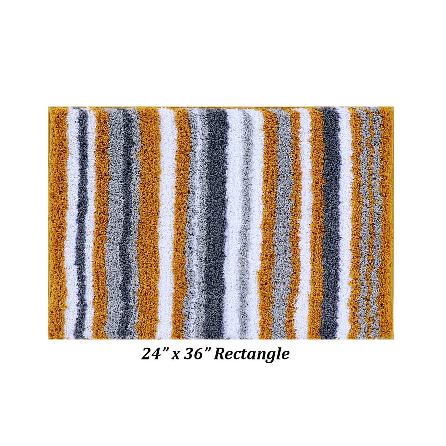 Better Trends Griffie Collection Bathroom Mat -Yellow Bathroom Rugs, Washable, Quick Dry & Absorbent Bath Mat, Farmhouse Bathroom Rug, Bath mats…