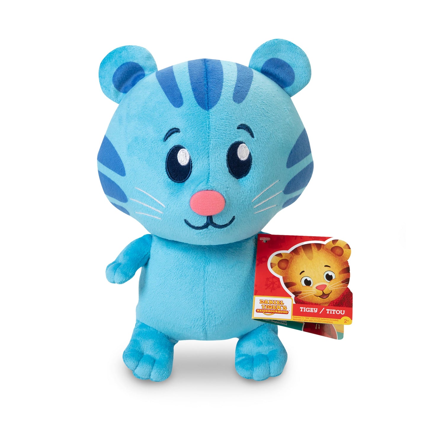 JAKKS Pacific Daniel Tiger's Neighborhood Tigey Plush with Sound, 10.5 Inches Tall! [Amazon Exclusive]
